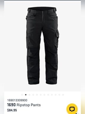 Ripstop Men’s Cargo Pants - Black
